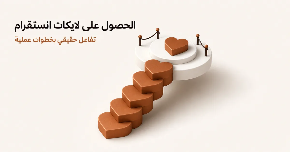 درج من القلوب النحاسية يصعد نحو منصة بيضاء ترمز إلى التفاعل الحقيقي