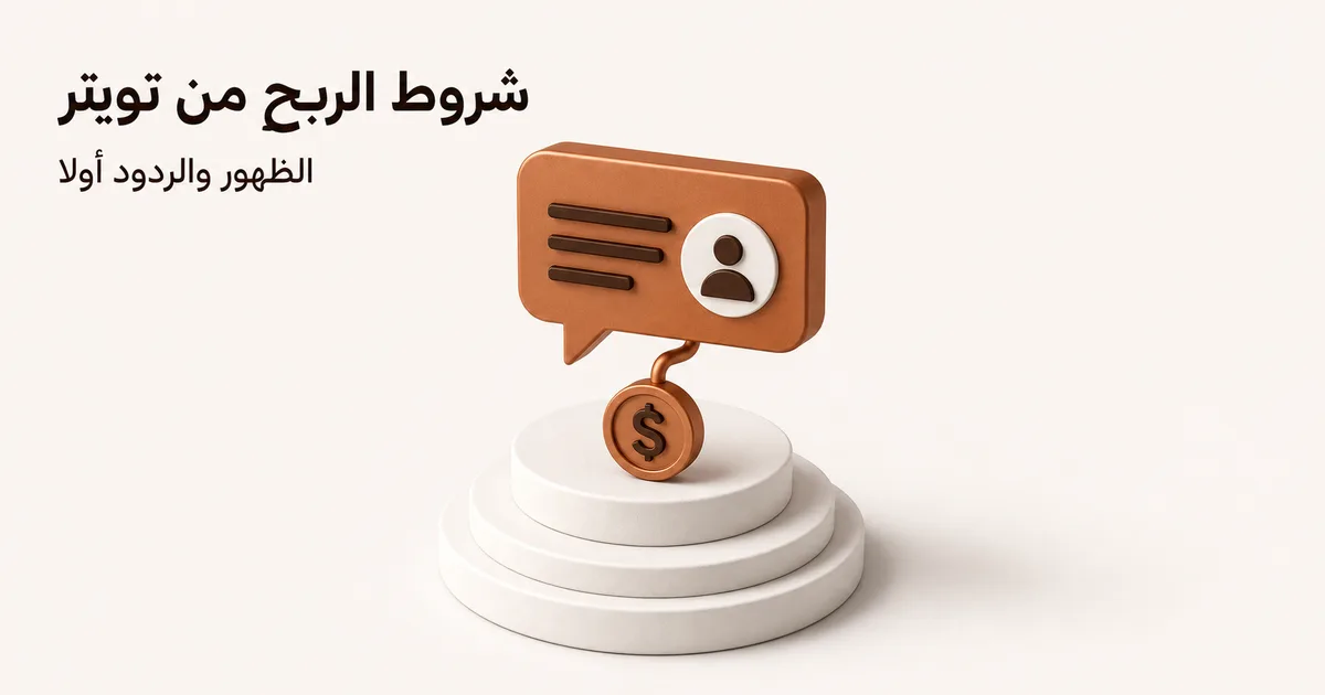 فقاعة رد نحاسية تتدلى منها عملة تحمل رمز الدولار فوق منصات بيضاء وترمز إلى تحقيق الدخل من التفاعل